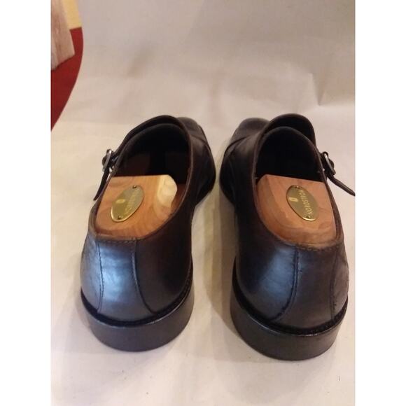 TO BOOT NEW YORK MENS DOUBLE MONK STRAP BROWN LEATHER SHOES 9.5 M Made In Italy main image 6
